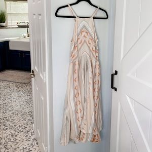 O’Neill Tribal/Aztec Print Tie Back Beachy Dress